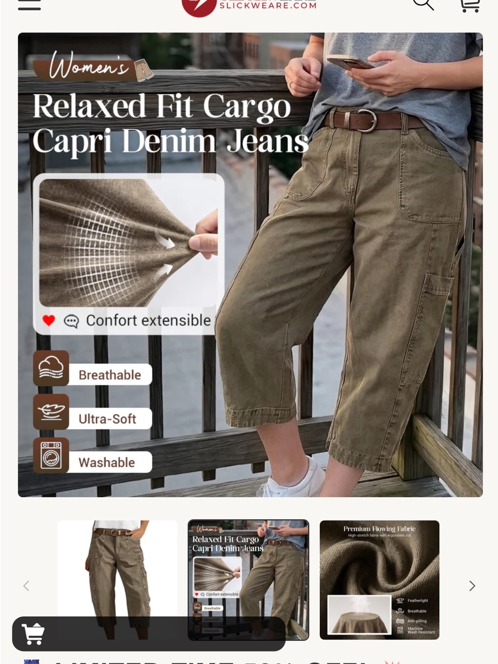 Women’s capri cargo - Picture 5 of 6